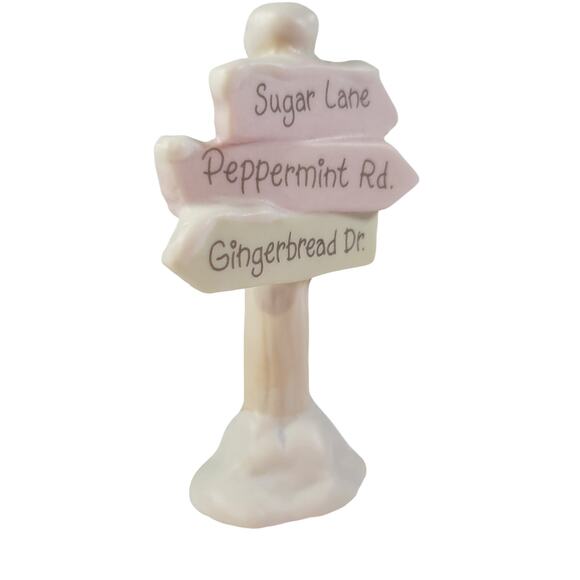 Precious Moments Sugar Town Street Sign  Figurine Enesco 532185 1995 - Picture 4 of 10